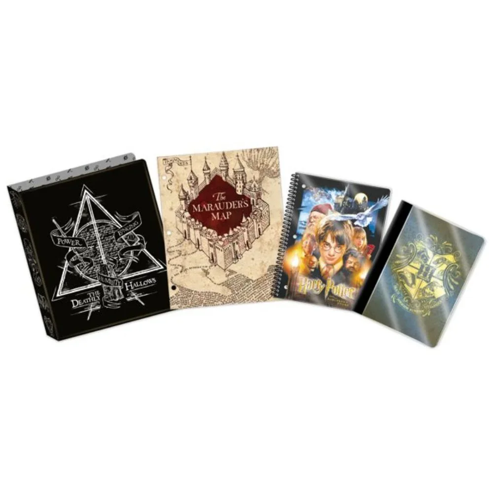 Harry Potter Stationery Bundle -Binder, Notebook, Composition Book, Folder (New)